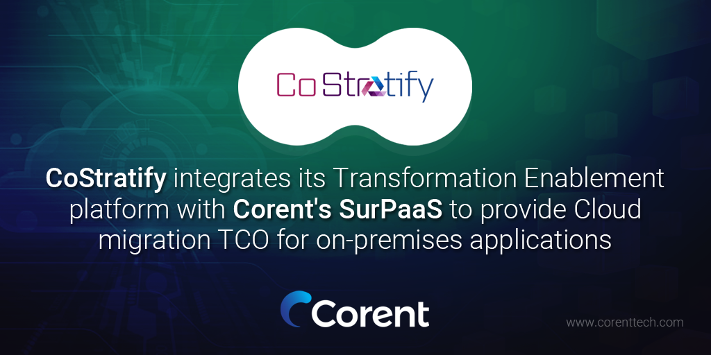 CoStratify integrates Corent's SurPaaS to provide on-premises TCO application - Graphics Image
